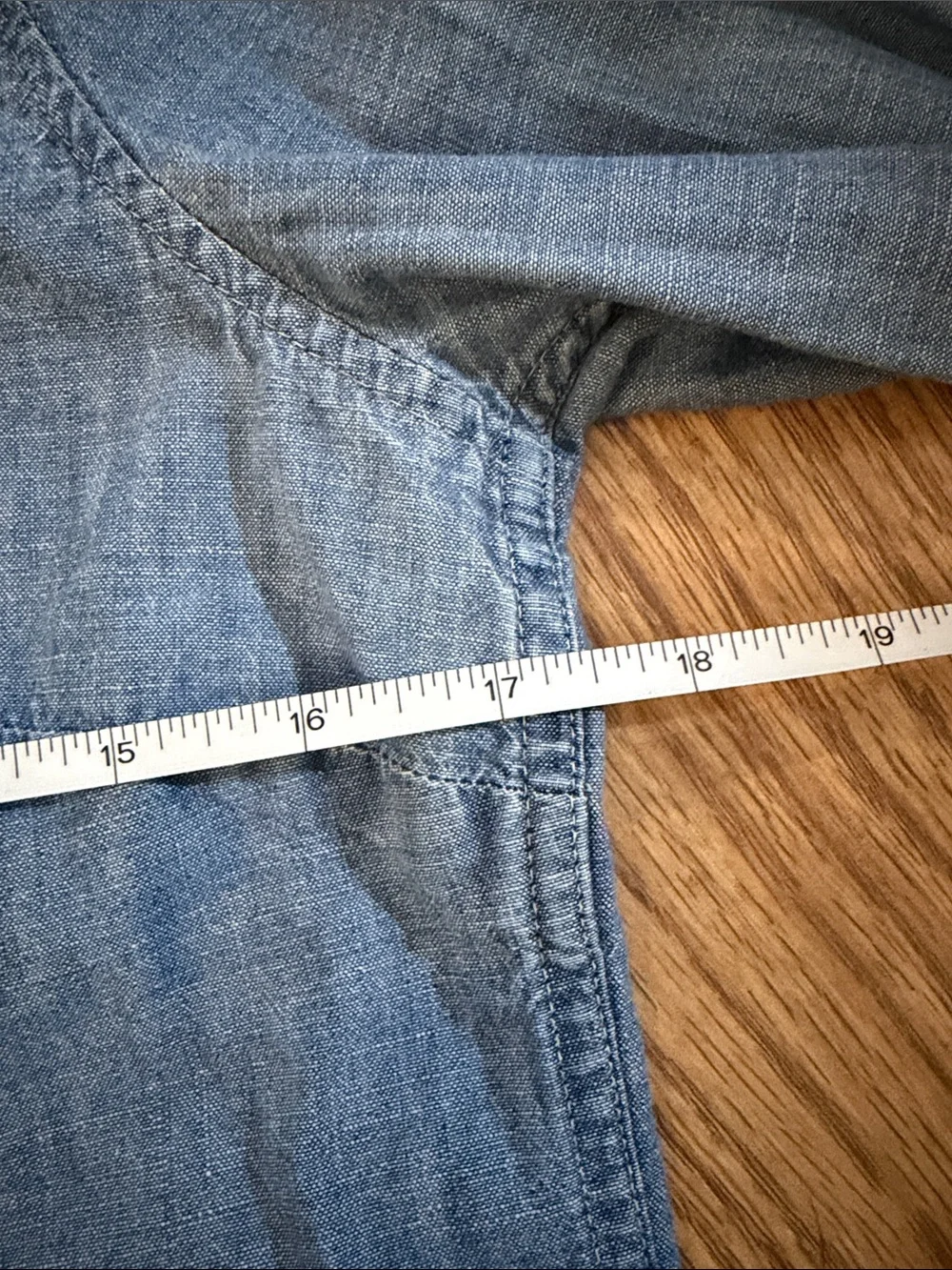 J. Crew Light Blue Denim Button-Down Shirt